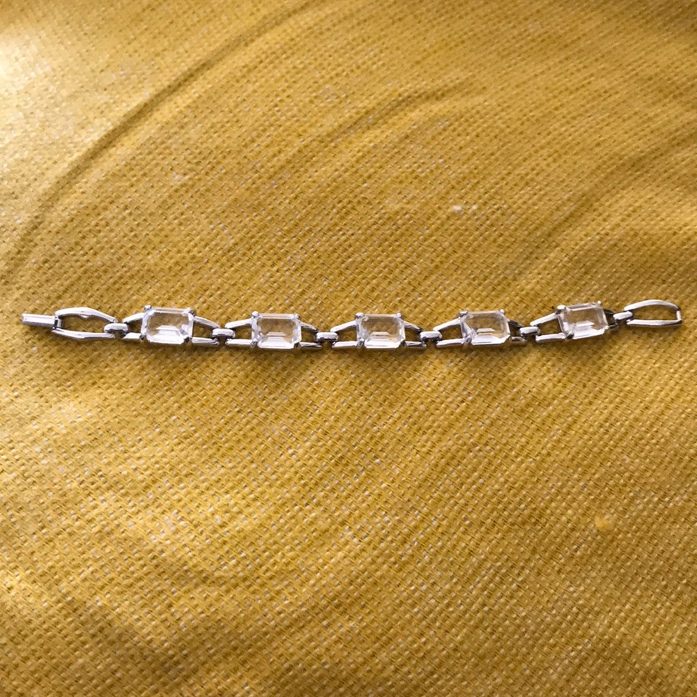 Swarovski silver toned and crystal bracelet